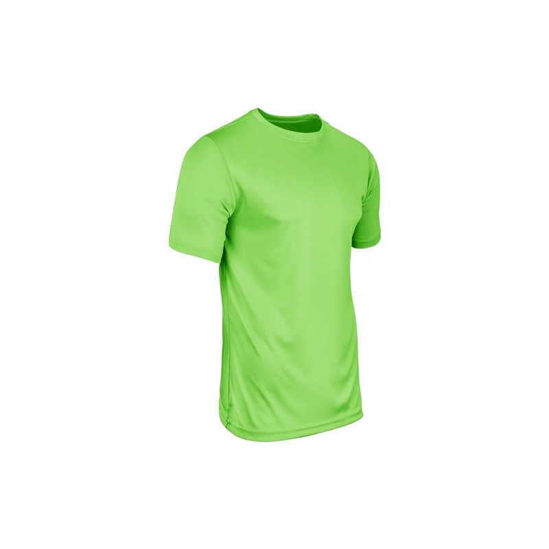 Champro Boys' Vision Youth Lightweight Polyester T-Shirt Jersey, Neon Green,