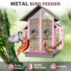 FlowaFoli FlowaFoli Bird Feeders for Outdoors, Metal Bird Feeder with
