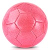 2 Pcs Sparkling Pink Size 2 Toddler Soccer Ball Mini