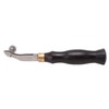 Leather Creaser 0.5mm Regulable Screw Ebony Handle Arc Design Stainless
