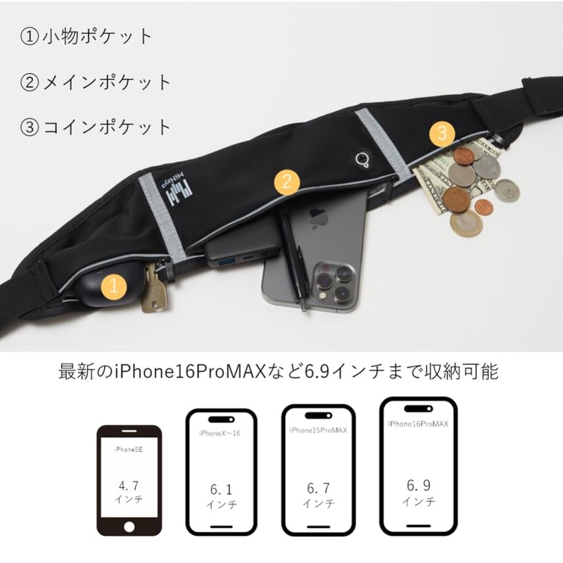 MiHaya Running Pouch, Lightweight, Waterproof, Fit, Stylish, Stretchable, Men's, Women's,