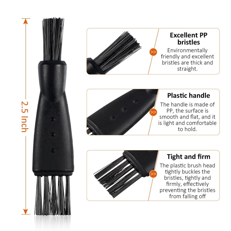20 Pieces Shaver Brush Razor Cleaning Brush Electric Double Sided