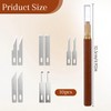Wooden Handle Precision Craft Knife Set, Utility Exacto Knife Kit