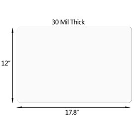 4 Pack Blank Car Magnets, 18" x 12" Car Door Magnets Signs, Rounded Corners Magnetic Vehicle Sign for Car to Advertise Business and Cover Company Logo, Prevent Car Scratches & Dents