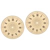 Mipcase 2pcs Aluminum DIY Clock Dial Replacement Stylish Roman Numeral
