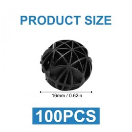 Shengxi Pack of 100 Organic Filter Balls Aquarium 16 mm Bio Porous Filter Biochemical Ball for Filtration Cleaning, Pond Fountain Filter Medium for EX External Filter, Reduces Number of Water Changes