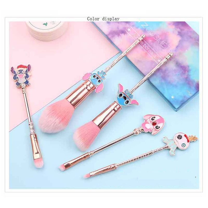 Stitch Makeup Brush Eyeshadow Brush Set 5 Pieces Ultra Soft