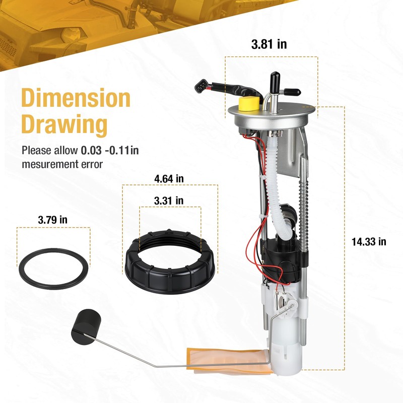 Fuel Pump Assembly For Polaris Ranger 500 700 800 2006-2013