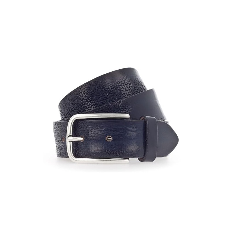 Vanzetti Genuine Beauty 35 mm Full Leather Belt W95 Navy,