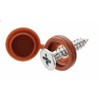 Eagles Hinge Screw Cover, (50 PCS Red-Brown,Fit M4 M5) Screw