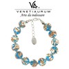 Venetiaurum Women's Bracelet with Original Murano Glass and Silver 925