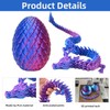 3D Printed Dragon in Egg – Flexible Articulated Crystal Dragon
