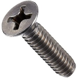 MonsterBolts - M4 x 18mm Phillips Flat Head, DIN 965, Stainless Steel, 25 Pack