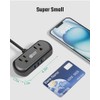 SUPERDANNY Regleta Multicontacto para Viajes, 6 En 1 Multicontactos con