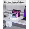 SooPii Premium 6-Port USB Charging Station Organizer for Multiple Devices,
