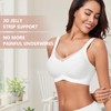 WOWENY Women's Bra Without Underwire Padded Non-Wired Bra Push Up