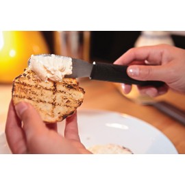 Mercer Culinary Millennia Wavy Edge Spreader, 3.5 Inch Blade, Black Handle