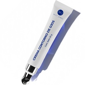 MIST JEWEL  Crema para contorno de ojos, arrugas, bolsas y ojeras obscuras  Con cafena, cido hialurnico y esferas hidratantes 20g                     