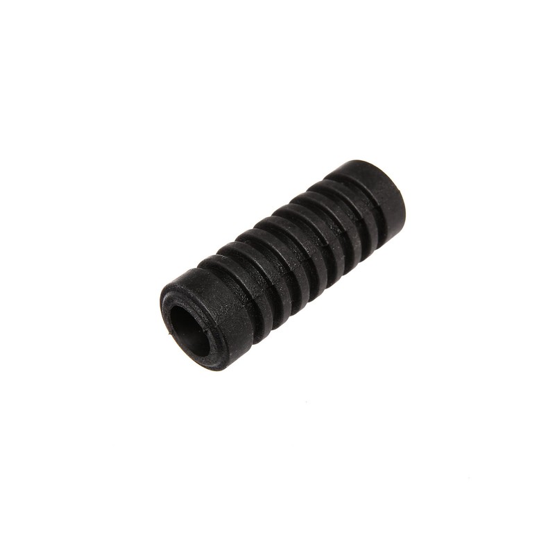 Set of rubber parts and 2x end mushrooms, black, suitable