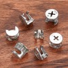 qxayxa 80 Pcs Cam Lock Fittings, Furniture Connecter Cam Lock