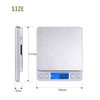 Small Digital Scale,3kg/0.1g,6.6lb,Kitchen Scale,Food Scale,with Blue Backlit LCD Display, 6