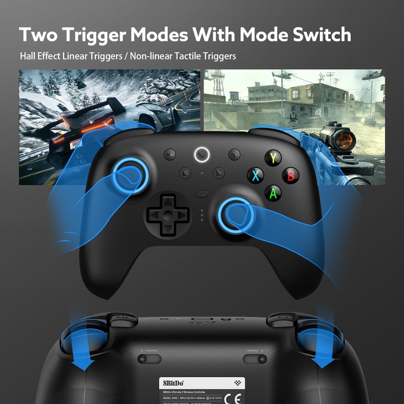 8Bitdo Ultimate 2 Wireless 2.4G Controller (TMR Joystick Update), Star-Ring