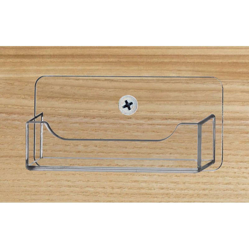 Marketing Holders Single Pocket Horizontal Wall Mount Business Card Holder