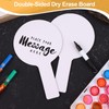 PIAOPIAONIU 20 Pcs Dry Erase Paddles Round White Double Sided