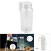 Botella Acrílica Transparente con Tapa, Jarra de Agua a Rayas,