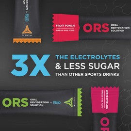 Fluid Tactical - ORS (Oral Rehydration Solution), Recover Faster, Extreme Dehydration Electrolytes, 12pack (Watermelon)