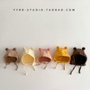 Cute Baby Boy Hat for 0-8 Months - Korean Spring/Autumn Thin Cotton Style Light Curry 3ea