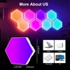 Ciascy 10Pcs RGB Hexagon Light Panels LED Wall Lights, Smart