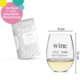 ILP Weinglas Geschenkset - Wein Geschenk Weingläser mit Spruch Wine noun - In Colourbox Geschenkset Weihnachten für Paare Frauen Männer - Wein Geschenke - Kleine Weihnachtsgeschenke für Kollegen