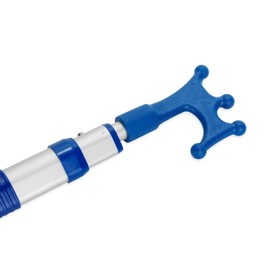 Camco Telescoping Handle with Boat Hook, 2-4ft, Handle Can Be Used with Multiple Accessories,Handle w/ Hook - 41910