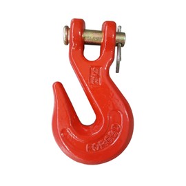 (6) 3/8" CLEVIS CHAIN GRAB HOOK WRECKER TOW TRUCK TRAILER CLEVIS RIGGING PIN TRANSPORT G70 CHAIN FLATBED TIE DOWN 0900124-6