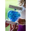 Hanging Mouth Blown Glass Heart Blue by Sienna Glass