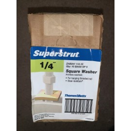 Thomas & Betts Superstrut Square Washer Goldgalv-Steel ZAB241 1/4 (1 Box of 50)