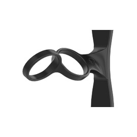 VintageView Helix Dual 5 | Minimalist Wall Mounted Metal Wine Rack (Matte Black, Standard)