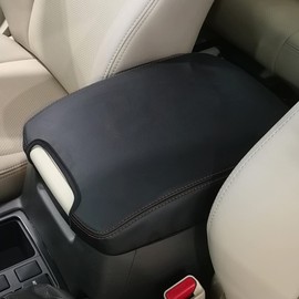 Fucaten Compatible with Toyota Land Cruiser Prado 150 Series (September 2009~) Armrest Cover Dress-Up Center Console Cover Console Box (Black)