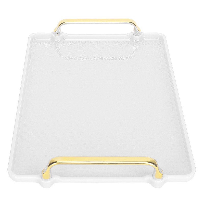 Decorative Tray Elegant Exquisite Texture Ergonomic Serving Tray with Handles