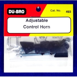 DU-BRO AJUSTABLE CONTROL HORN ( PACKAGE OF 2 )( CAT. # 493 )
