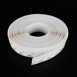 Door Weather Stripping Door Seal Strip, 26 FT Silicone Sealing Tape for Door Draft Stopper Adhesive for Doors, Windows and Shower Glass Gaps(White, 25mm)