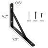 Hiceeden 12 Pack Heavy Duty Shelf Brackets, 8 in x