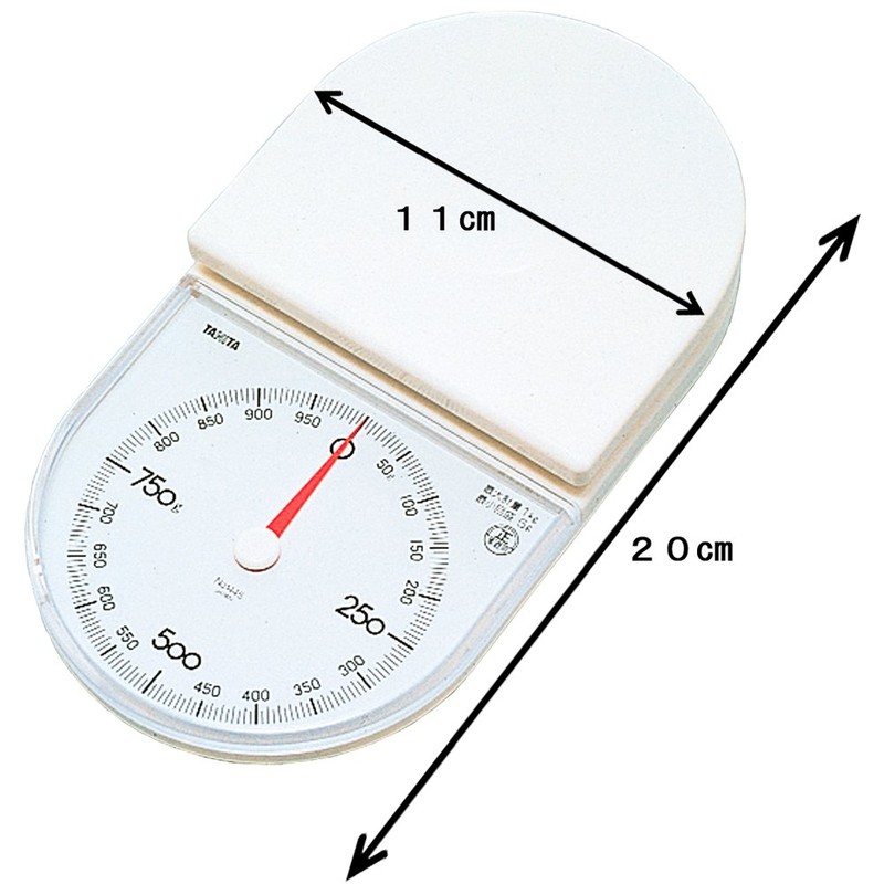 タニタ クッキングスケール キッチン はかり 料理 アナログ 1kg 5g単位 ホワイト 1445-WH