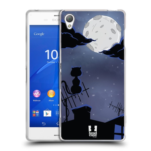 Head Case Designs Antenna Cat And Moon Soft Gel Case