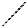 Black & White Striped Paper Straws (10mm x 200mm) -