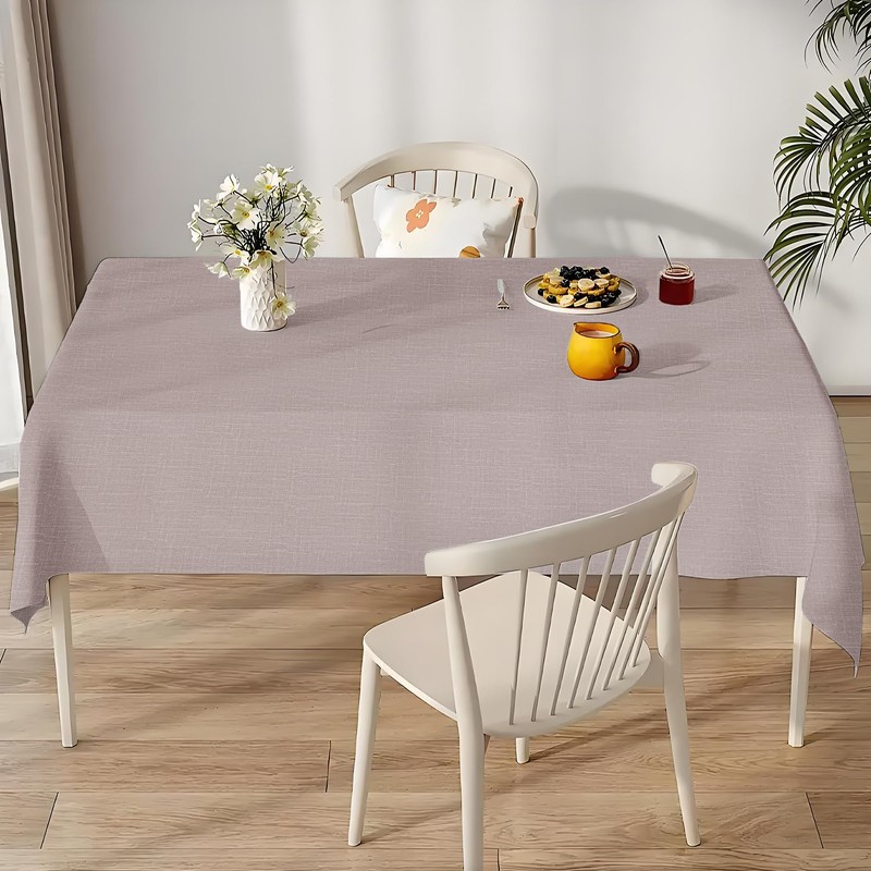 YEAHSEA Rectangle PVC Table Cloth 200x140cm,Waterproof Table Cover Protector Wipe