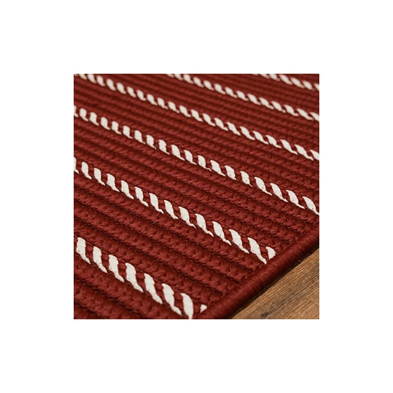 Colonial Mills Naughty Elf Stripe Christmas Rug - Red 22"