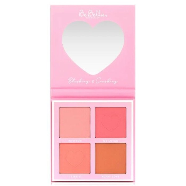 Be Bella Sweetest Valentine Blushing & Crushing Palette 4 Blush Colors