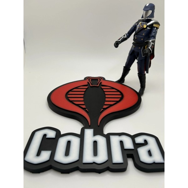 3D Printed GI Joe Cobra Logo Classified Scale 3D Printed